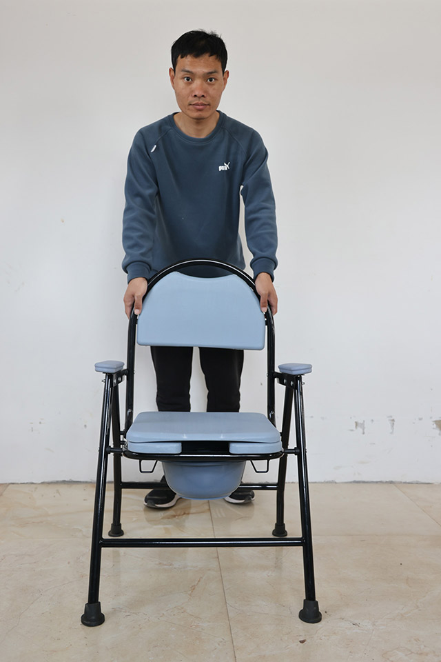 不锈钢高靠背座便椅（加粗型）