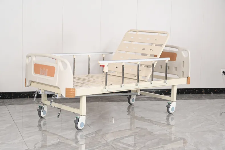 13公分宽压板面双摇护理床