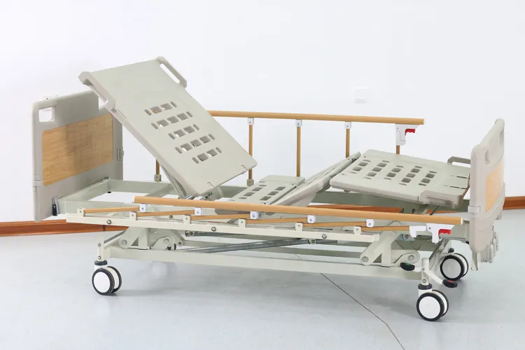 手动三摇塑料床板病床