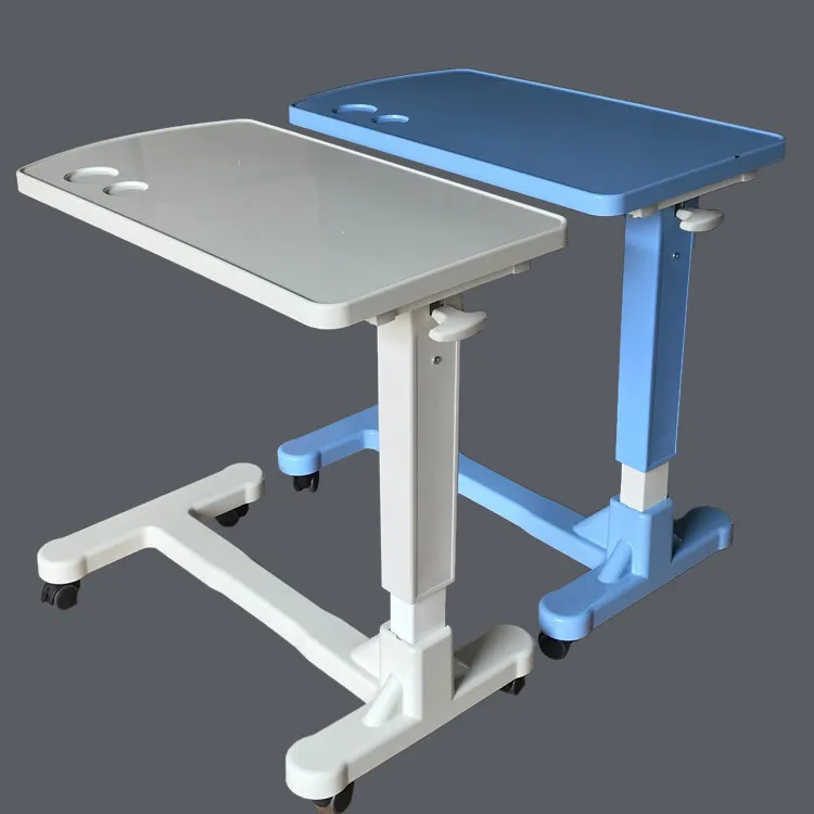 老人护理床上专用可移动升降餐桌
