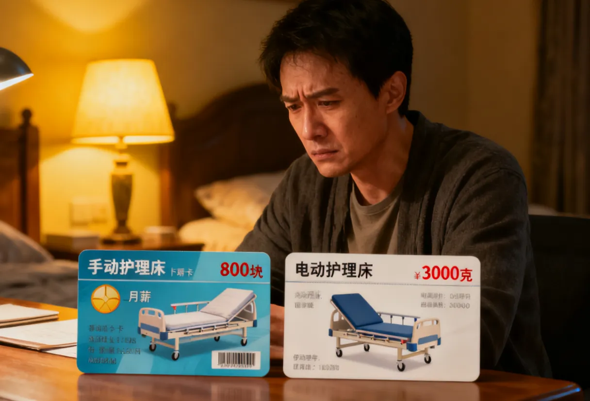 手动护理床 vs 电动护理床，月薪 5000 选哪个不后悔？