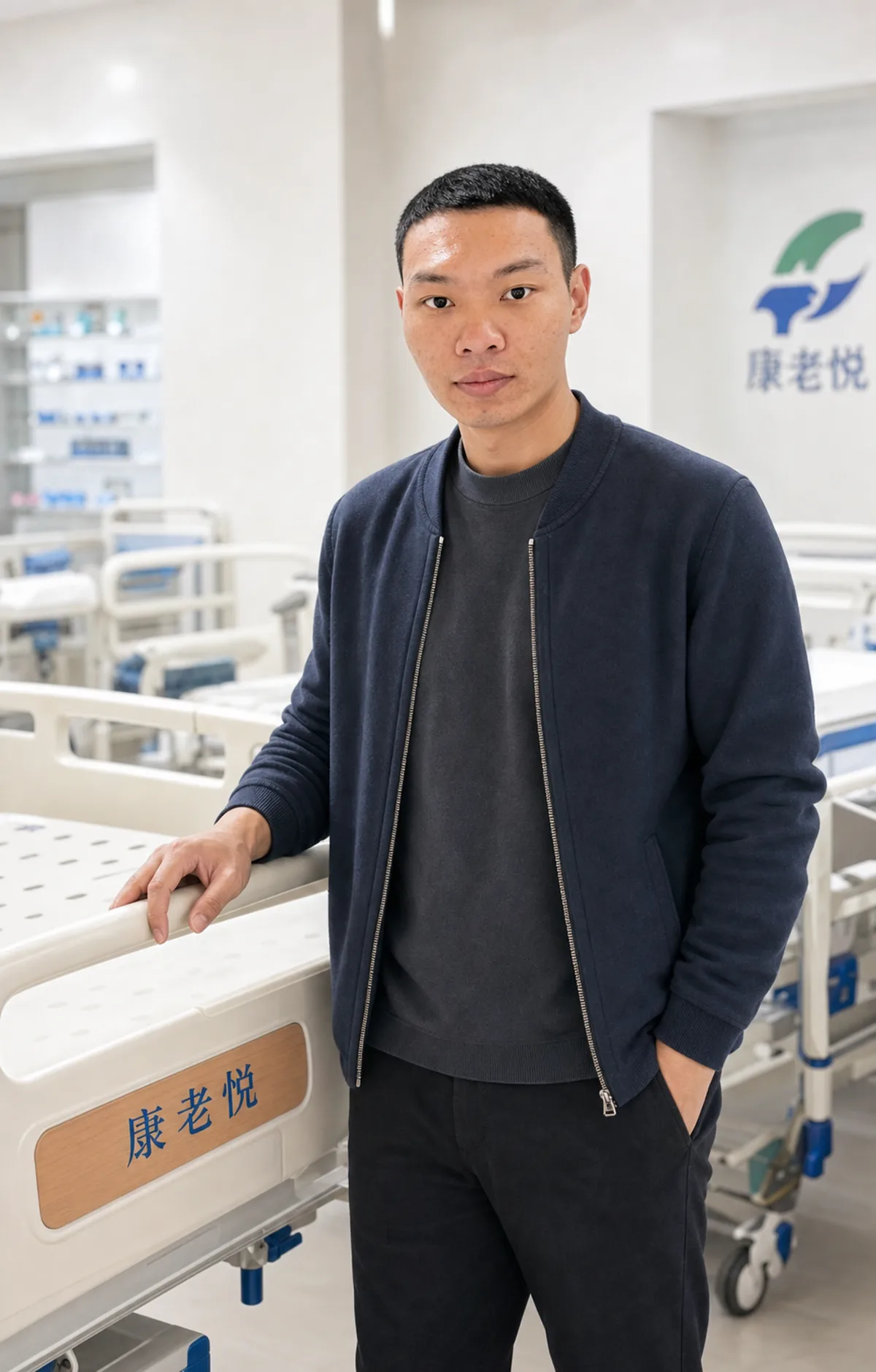 程恩医疗创始人刘朋，亲自把关康老悦护理床品质